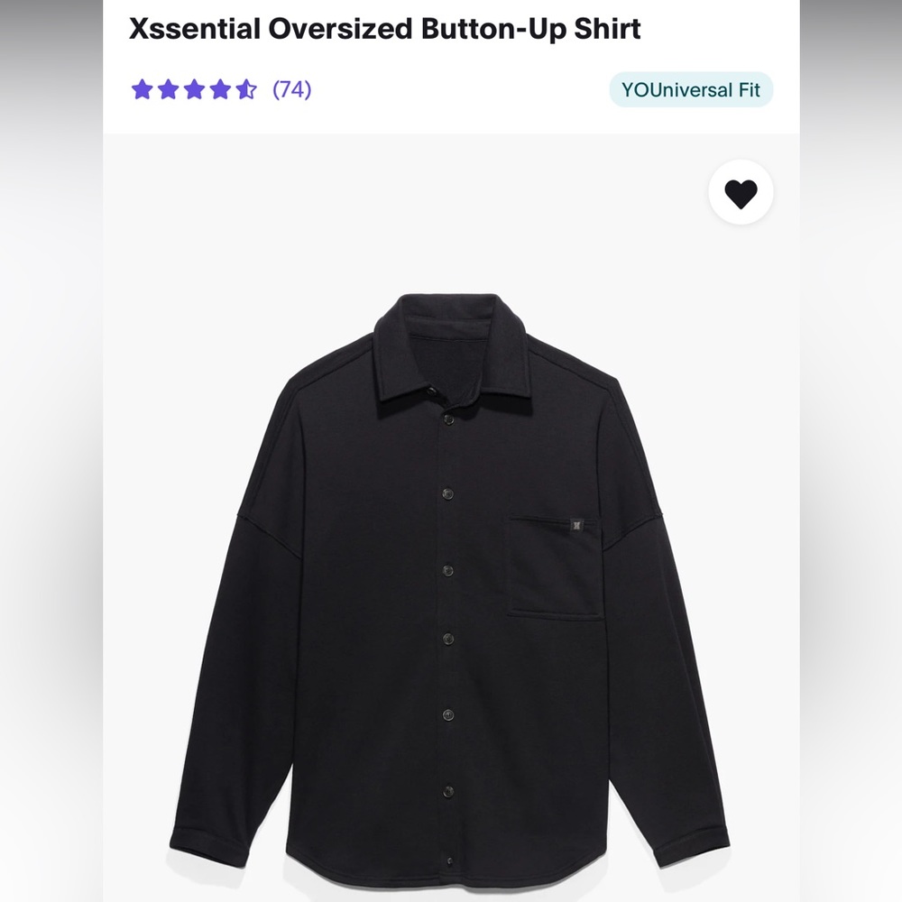 Xssential Oversized Button-Up Shirt